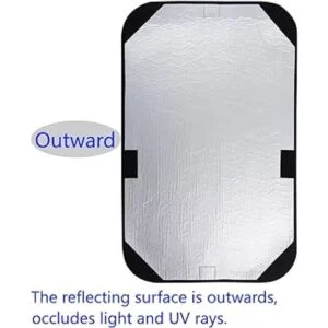 Funda para ventana de puerta de caravana tela opaca para_2
