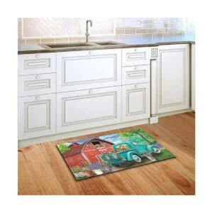 Tapete para puerta Farm in Spring para interiores y_3