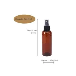 BPFY Paquete de 24 botellas de aerosol de plástico ámbar_2