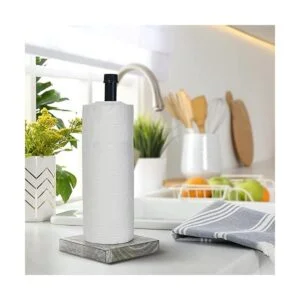 Toallero de papel con diseño de tubería de hierro_5