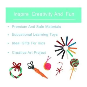 UPINS 1000 palitos de cera para manualidades varillas de_4