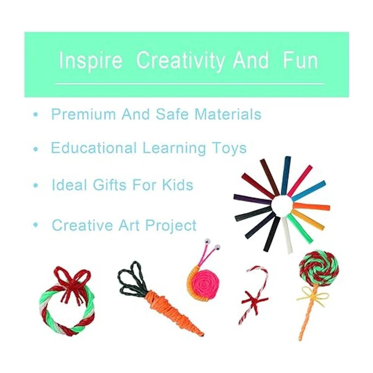 UPINS 1000 palitos de cera para manualidades varillas de_4