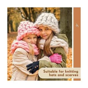 6 agujas de tejer grandes de madera rectas 3 tamaños_5