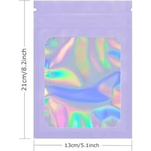 AICTIMO Paquete de 100 bolsas de Mylar 5.5 x 7.8_2