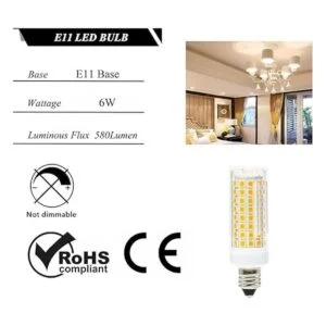 SumVibe Bombilla LED E11 de 6 W 50 W 75 W E11_4