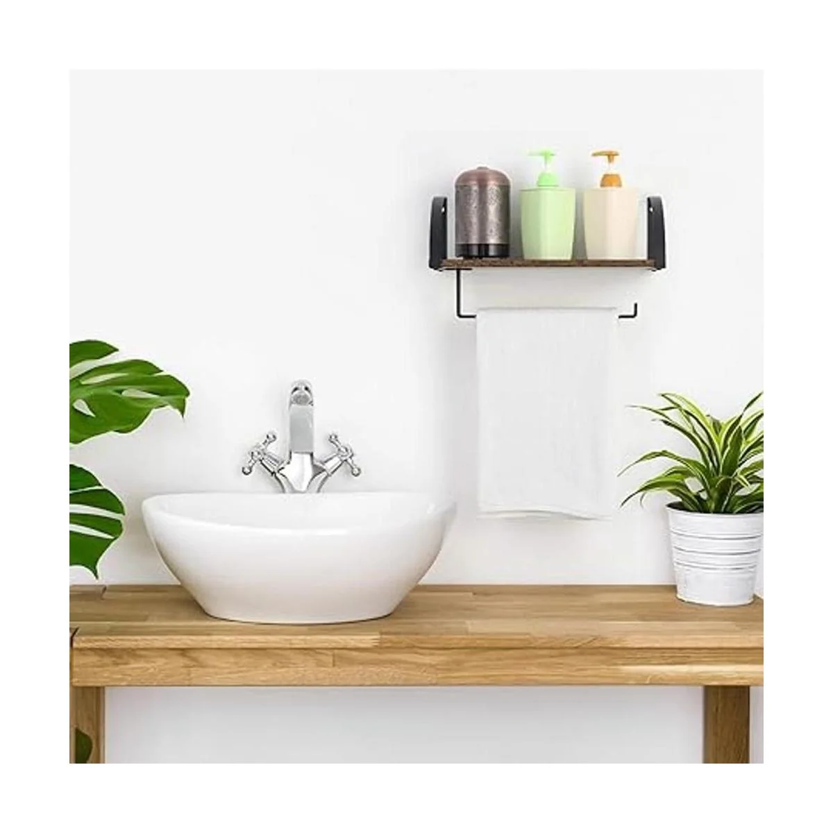 BTY Soporte para toallas de papel con estante soporte_6