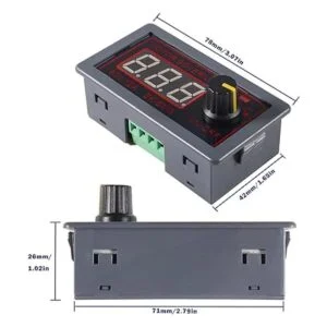Aobao Controlador de velocidad de motor PWM DC 12 V 24 V_2
