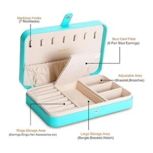 LANDICI Caja de joyería pequeña para mujeres y niñas_2