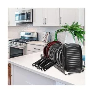 Puricon Organizador expandible de ollas y sartenes para_7
