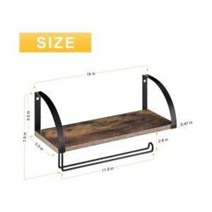 BTY Soporte para toallas de papel con estante soporte_2