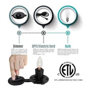 Himalayan Glow C0122PK Cable de repuesto para lámpara de_7