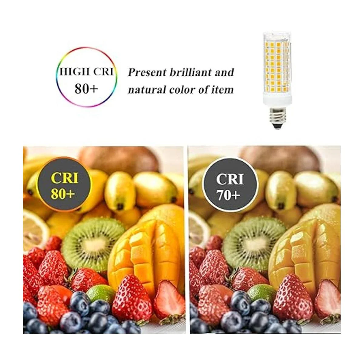 SumVibe Bombilla LED E11 de 6 W 50 W 75 W E11_3