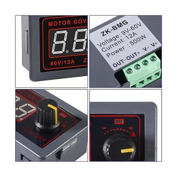 Aobao Controlador de velocidad de motor PWM DC 12 V 24 V_3