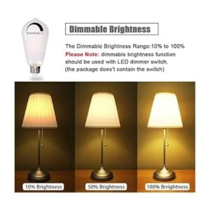 Bombillas LED vintage ST64 equivalente a 6 W 60 W 2700_4