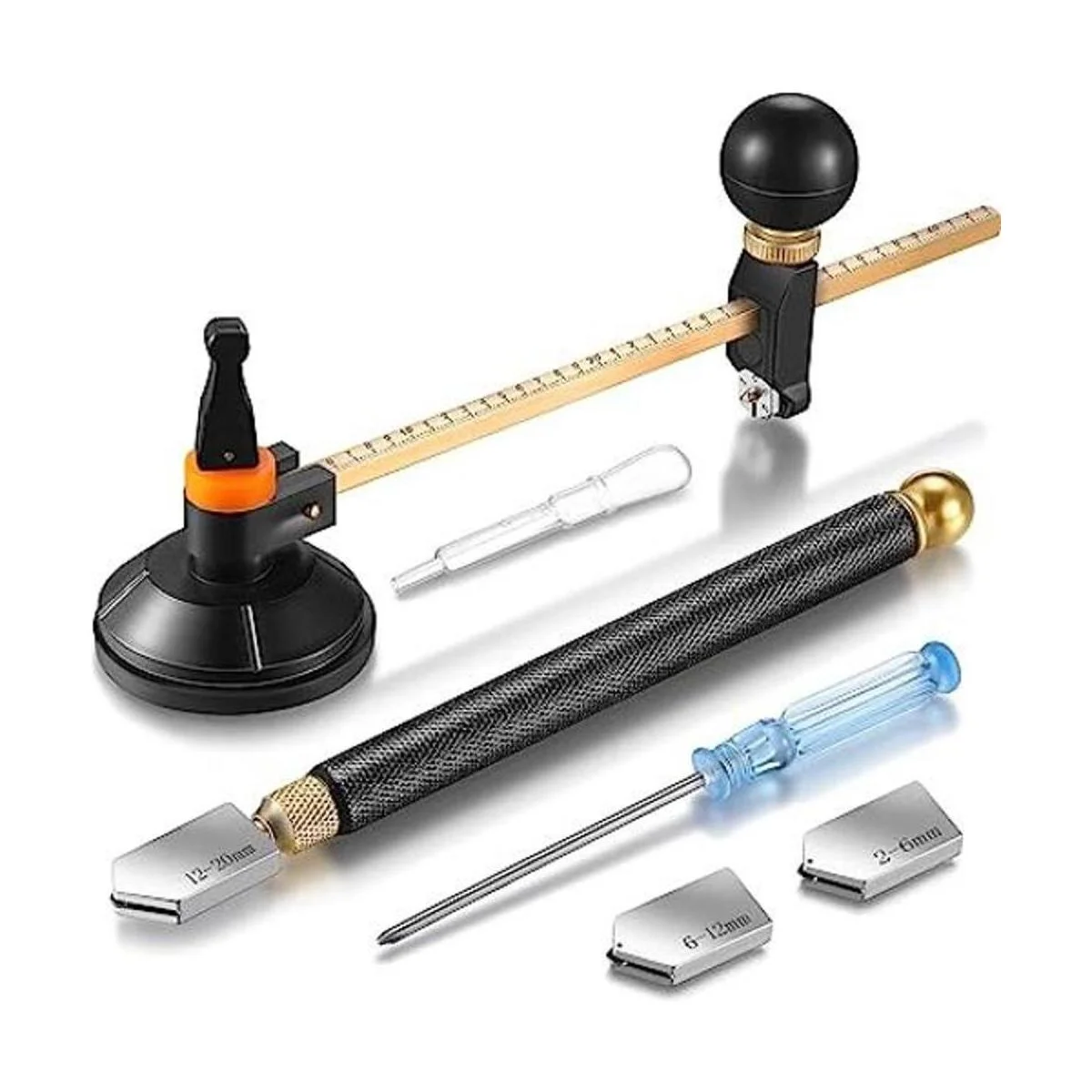 Juego de 6 herramientas de corte de vidrio incluye_1