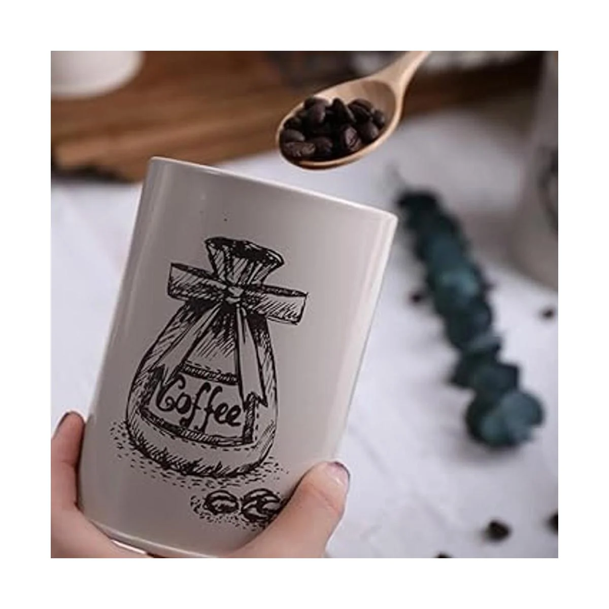 YOUEON Juego de 3 recipientes de cocina de metal con tapa_6