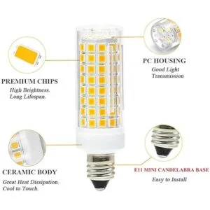 SumVibe Bombilla LED E11 de 6 W 50 W 75 W E11_2