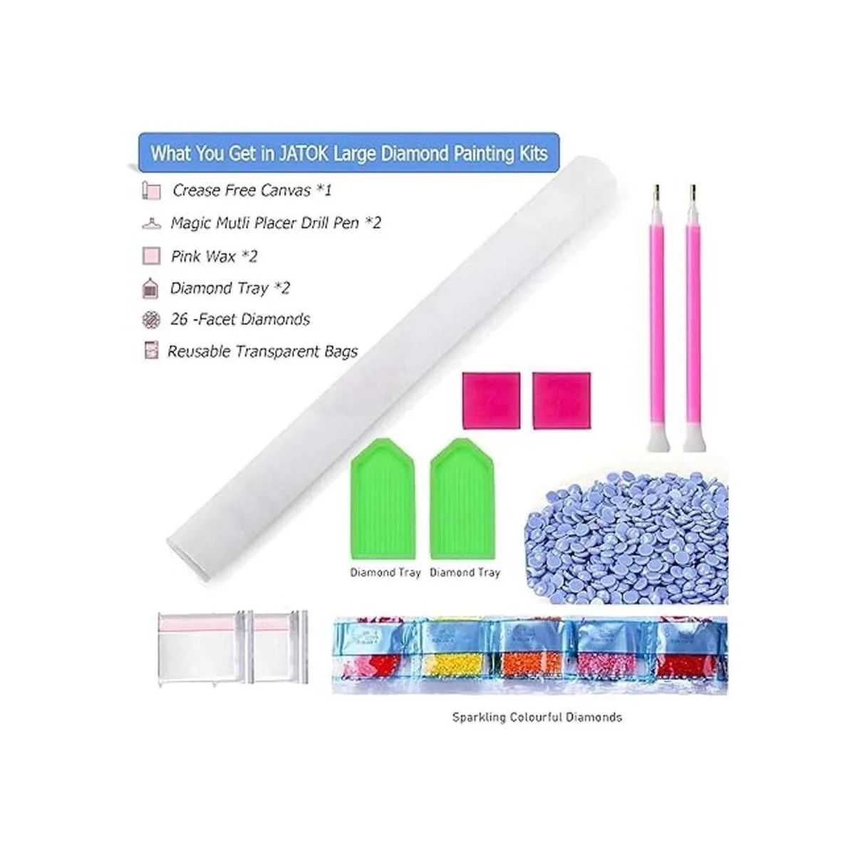 JATOK Kits de pintura de diamantes para adultos pintura_5