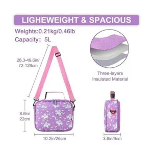 VASCHY Lonchera para niños reutilizable aislada con_3