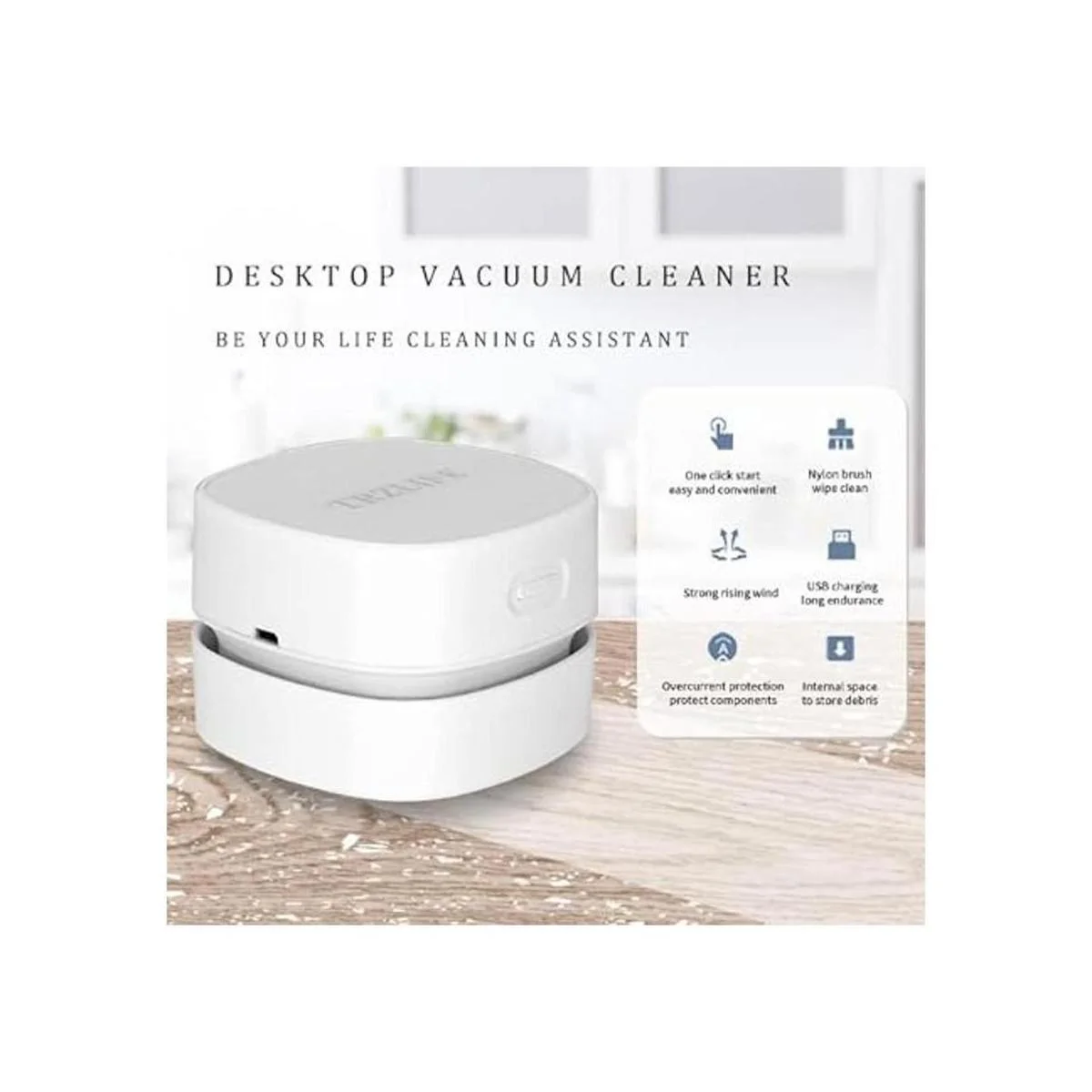 TRZLIFE Aspiradora de escritorio mini aspiradora de_5