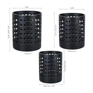 KSENDALO Juego de 3 soportes negros para fregadero de_5
