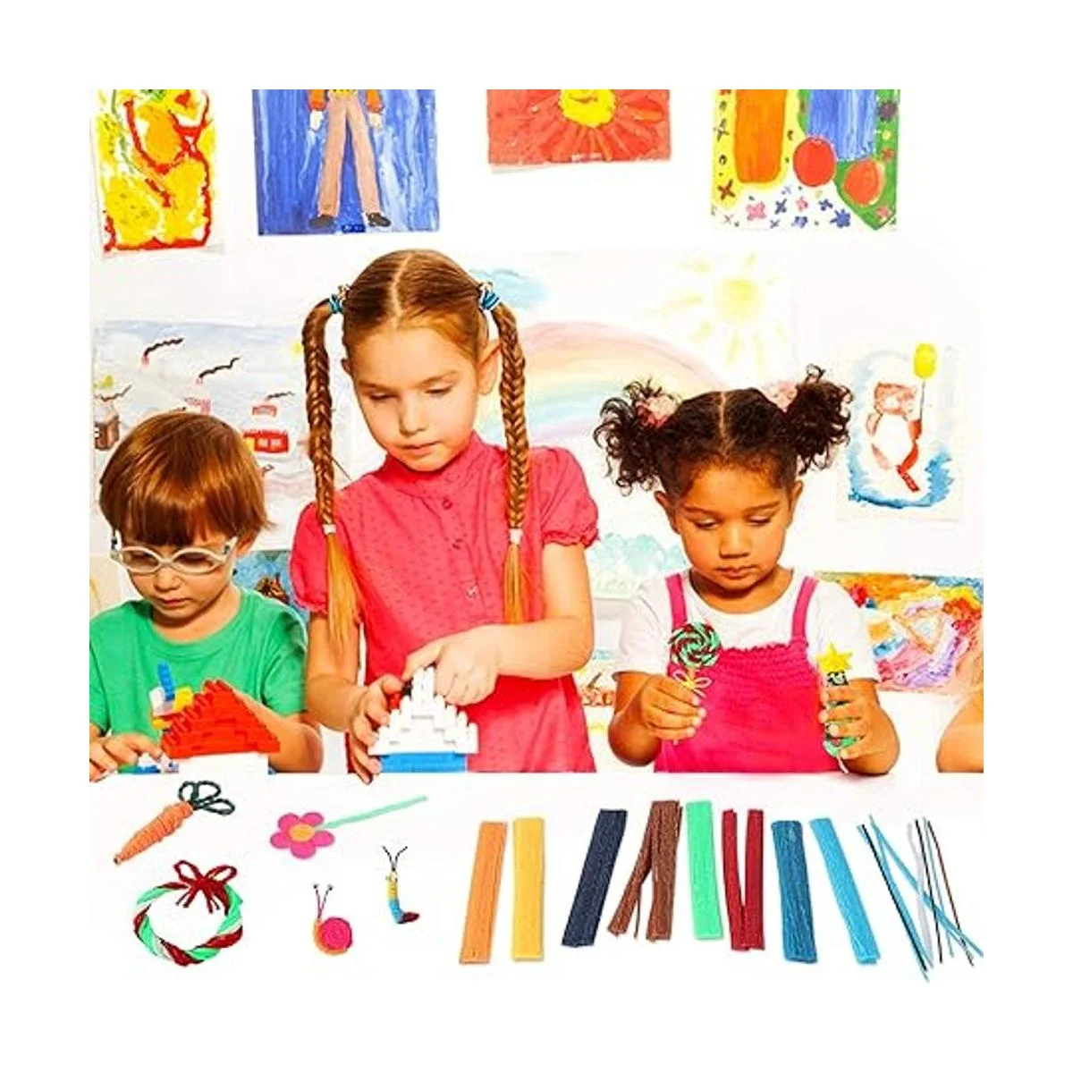 UPINS 1000 palitos de cera para manualidades varillas de_6