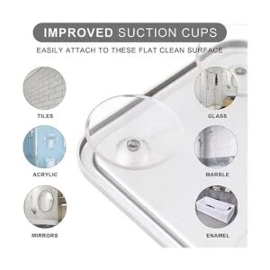 Espejo de ducha sin niebla para afeitar con 4 succiones_3