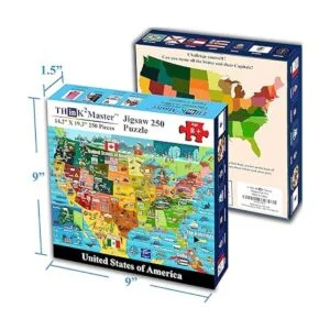 Think2Master Mapa de Estados Unidos Rompecabezas de 250_7