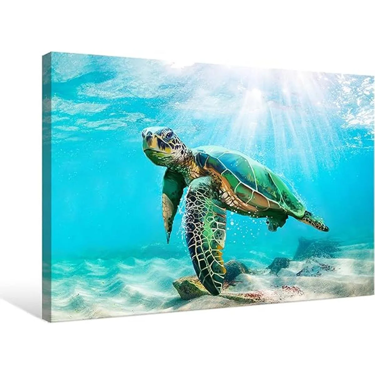 JAPO ART Decoración de pared de tortuga marina verde_2