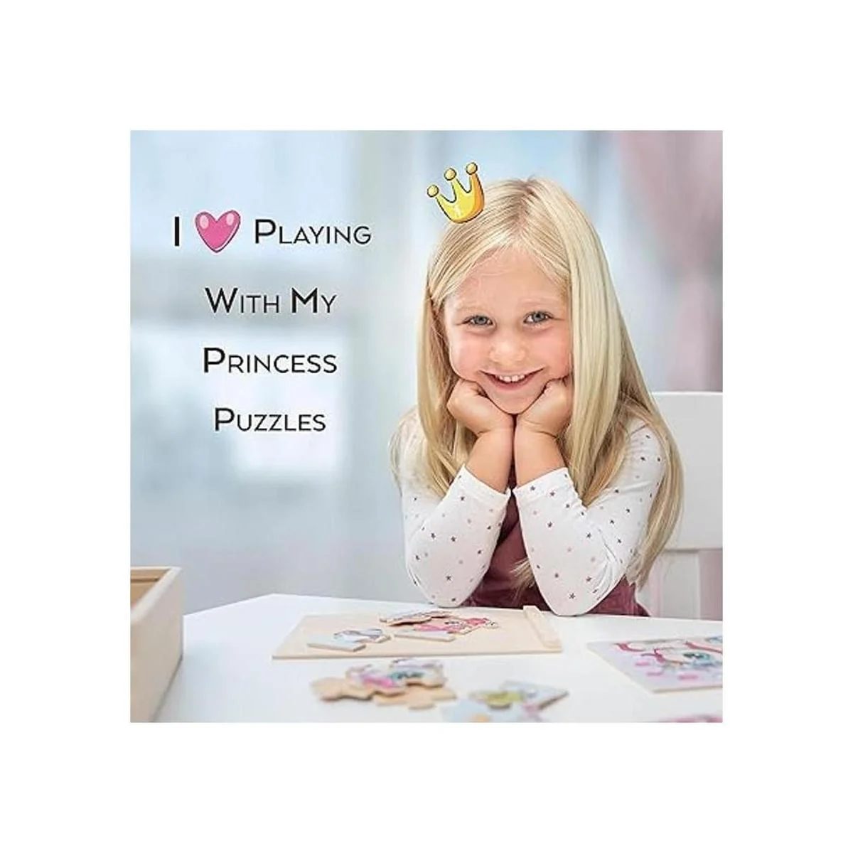 TOYLI Rompecabezas de princesa 4 en 1 para niños 48_6