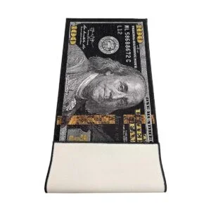 Black Money Rugs Alfombra de 100 dólares para puerta de_2