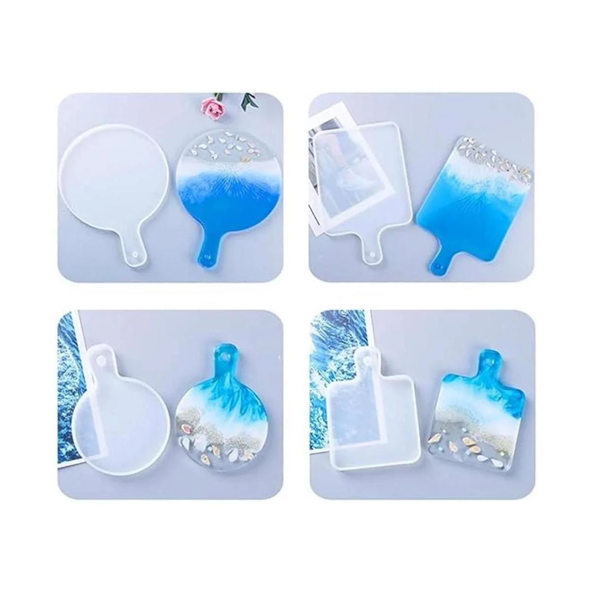 FineInno 4 moldes de resina rectangulares de silicona_3