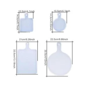 FineInno 4 moldes de resina rectangulares de silicona_7