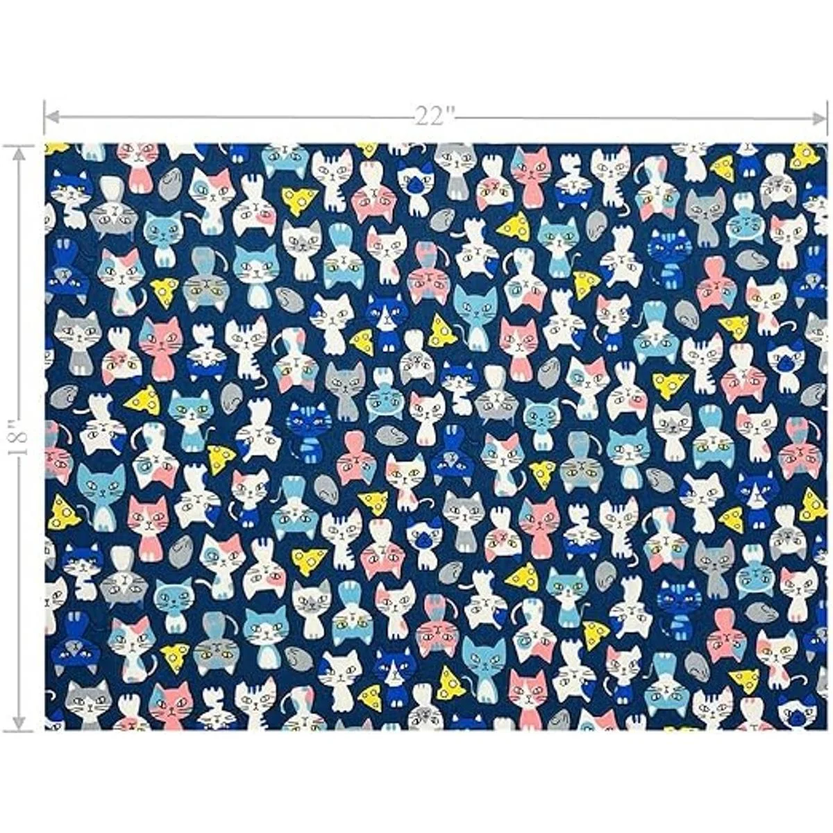 SZRUIZFZ Paquetes de tela de gato con patrón de animales_3