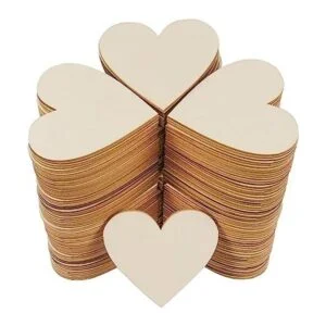 Hakzeon 3.0 in 100 recortes de corazón de madera sin_1