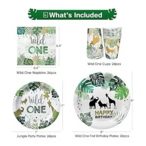 Decoración de cumpleaños NAIWOXI Wild One Decoración de_2