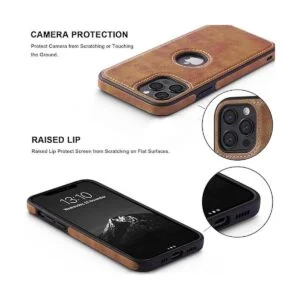 JAROIE Classy Design Funda de piel de lujo para iPhone 12_5