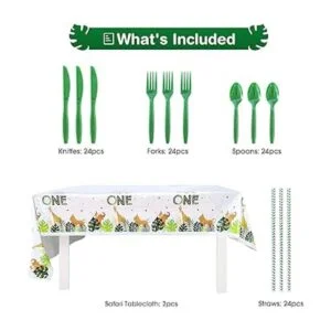 Decoración de cumpleaños NAIWOXI Wild One Decoración de_3