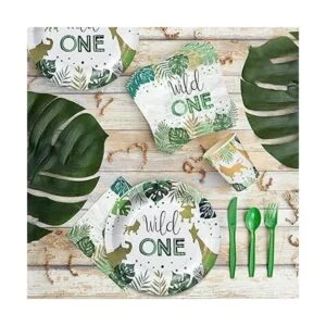 Decoración de cumpleaños NAIWOXI Wild One Decoración de_5