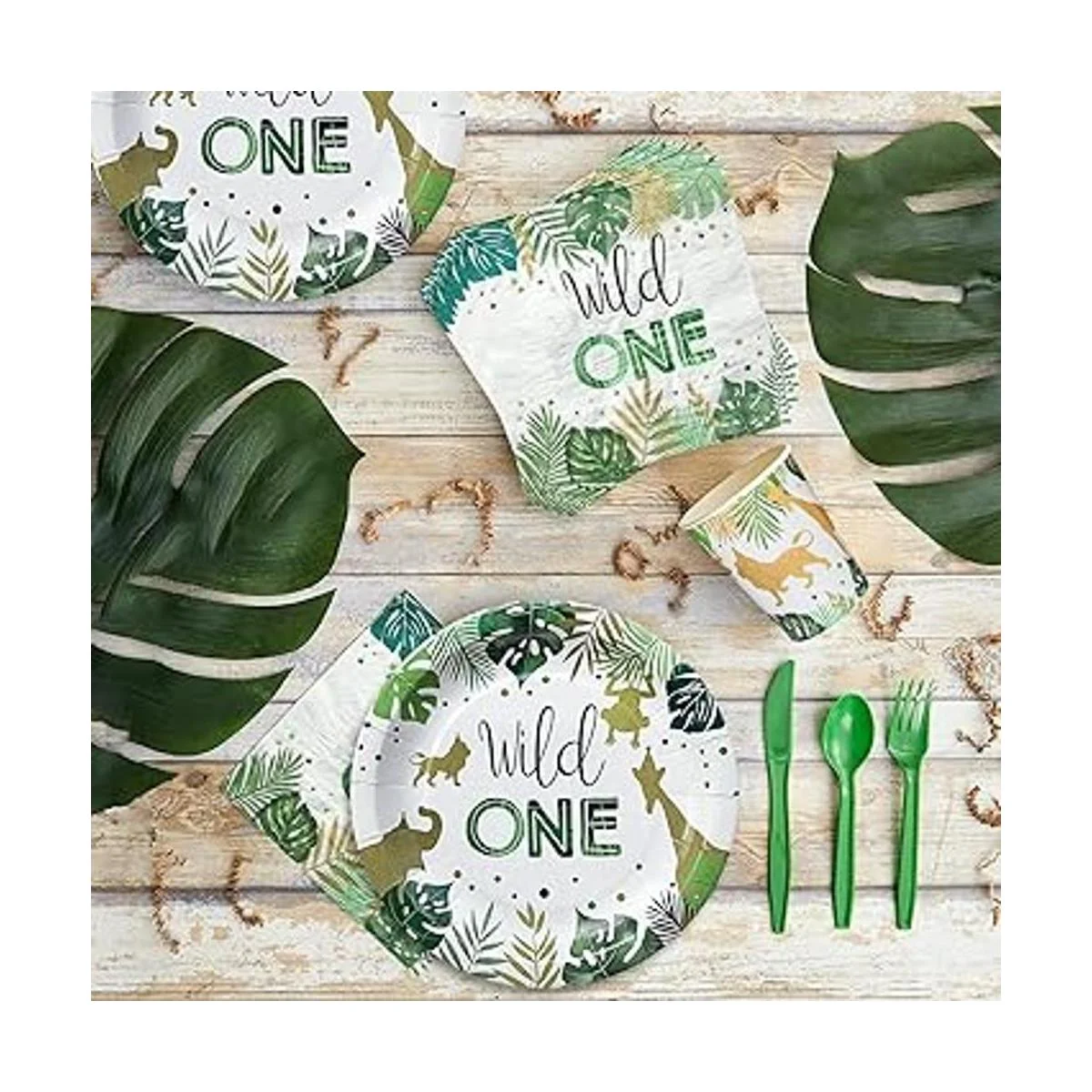 Decoración de cumpleaños NAIWOXI Wild One Decoración de_5