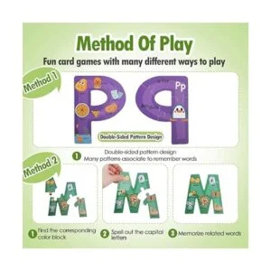 Rompecabezas de madera jumbo del alfabeto ABC con letras_6