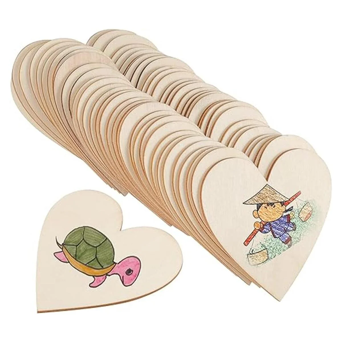 Hakzeon 3.0 in 100 recortes de corazón de madera sin_6