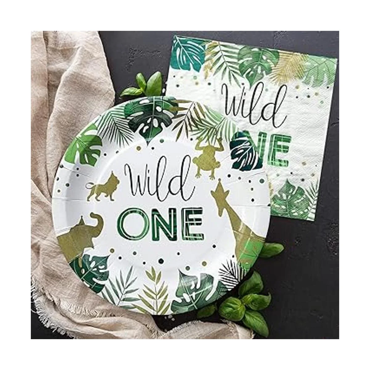 Decoración de cumpleaños NAIWOXI Wild One Decoración de_6