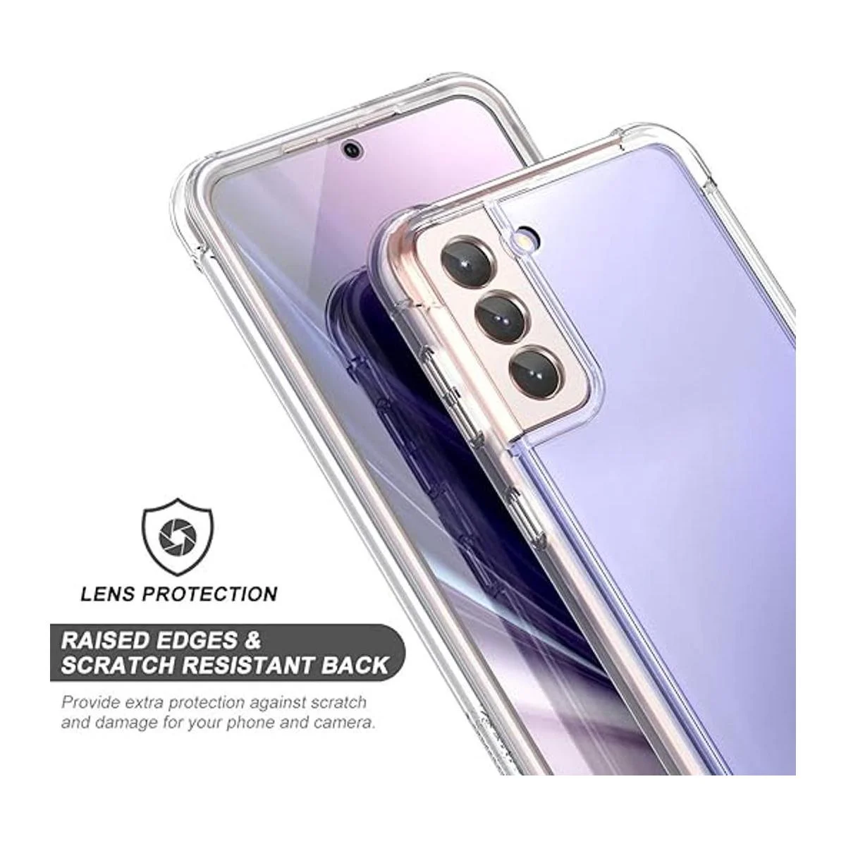 SURITCH Funda transparente para Samsung Galaxy S21 5G_5