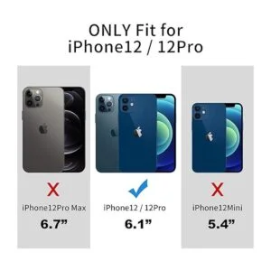 JAROIE Classy Design Funda de piel de lujo para iPhone 12_2