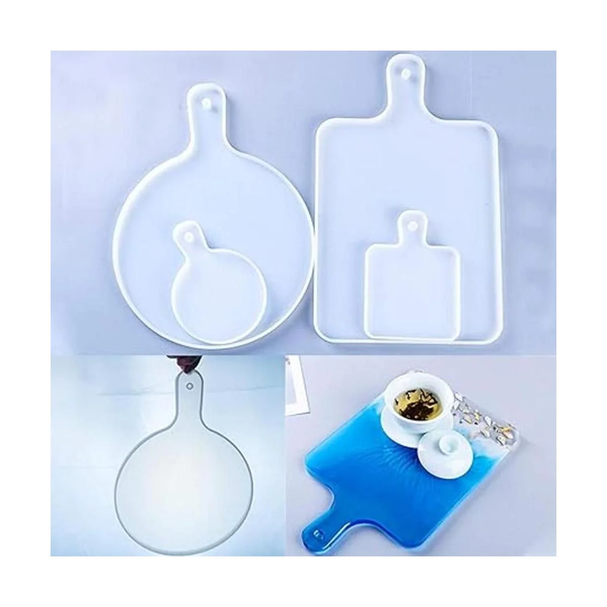 FineInno 4 moldes de resina rectangulares de silicona_4