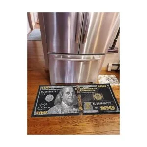 Black Money Rugs Alfombra de 100 dólares para puerta de_4