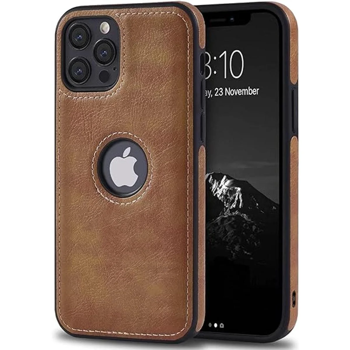JAROIE Classy Design Funda de piel de lujo para iPhone 12_1