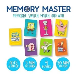 AQUARIUS Juego de cartas Master de memoria de Bob Esponja_2