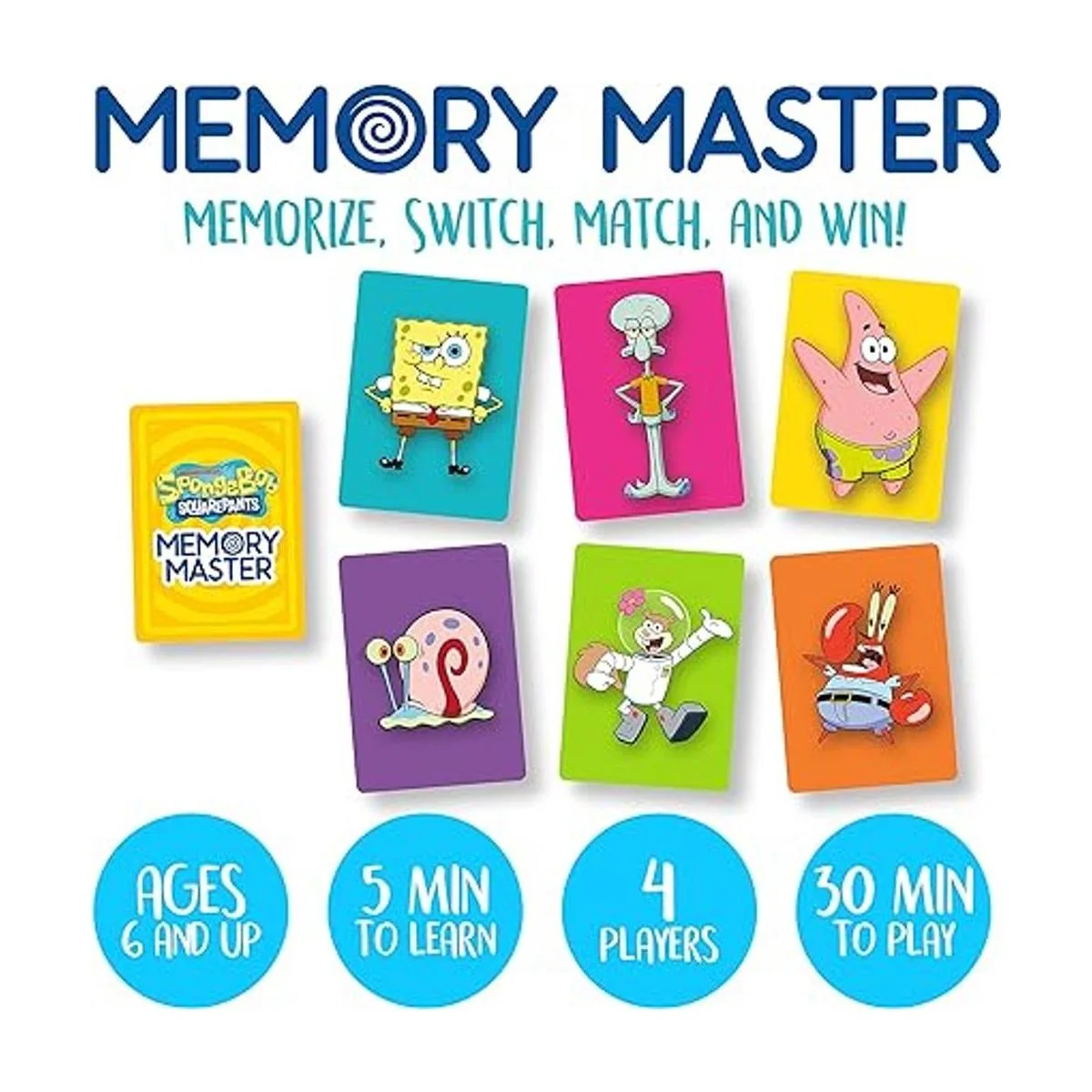 AQUARIUS Juego de cartas Master de memoria de Bob Esponja_2